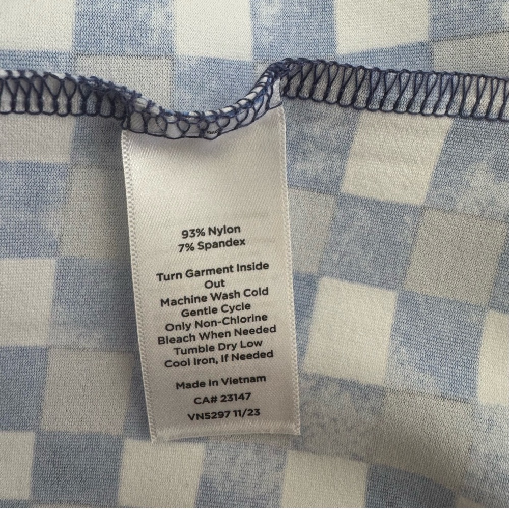 Talbots Blue and White Gingham Dress - Picture 7 of 8